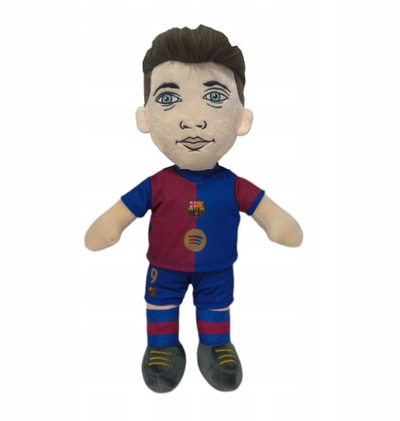 Loder pelushi FC Barcelona Robert Lewandowski, 40cm, figurë koleksionuese, shumëngjyrëshe