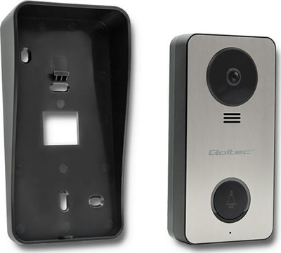 Videofon Qoltec Theon 4, ekran 4.3" TFT LCD, vizion natën, i bardhë