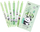 Set stilolapsa xheli Panda Bamboo, 0.5mm, bojë e zezë, 6 copë