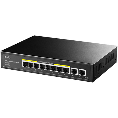 Switch rrjeti Cudy GS1010PE, 10 porta Gigabit, PoE 120W, i zi