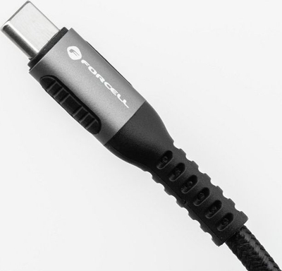 Kabllo karikimi Forcell F-energy C263, Type C në Type C, 240W 5A, 3 metra, e zezë