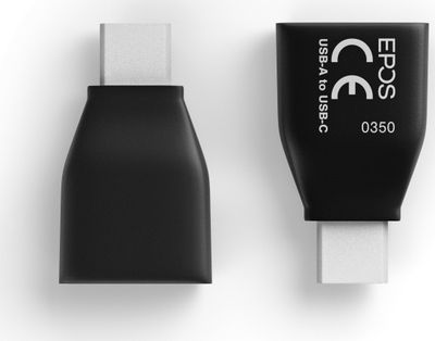 Adapter USB-A në USB-C EPOS Sennheiser, i vogël, i zi
