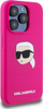 Kapak telefoni Karl Lagerfeld KLHMP15LSKHPPLF, për iPhone 15 Pro 6.1", hardcase, fuchsia