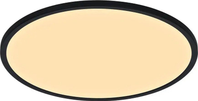 Plafonierë tavani Nordlux Oja Smart LED, Ø60 cm, dritë e rregullueshme, e zezë