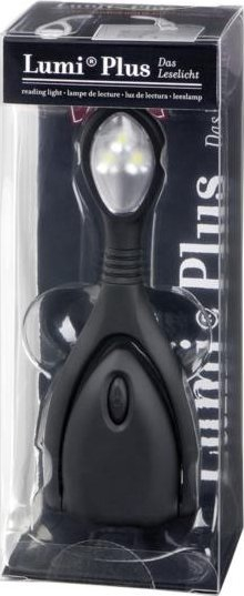 Dritë për lexim Libri_x Lumi Plus, LED, 13 cm, e zezë