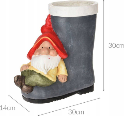 Vazo dekorative PROGARDEN KO-795203150, motiv xhuxhi, 30 cm, qeramike MgO