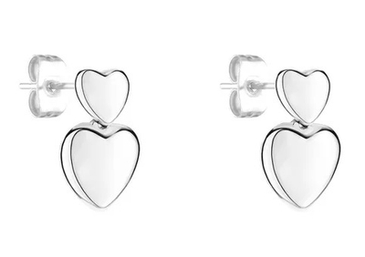 Vathë për femra Tamaris Bold Hearts TJ-0627-E-14, të argjendtë