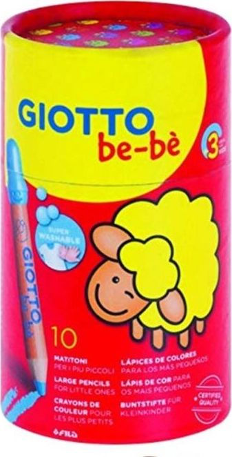 Lapsa ngjyrosës Giotto Be-Bè, set me 10 ngjyra, për kalamaj