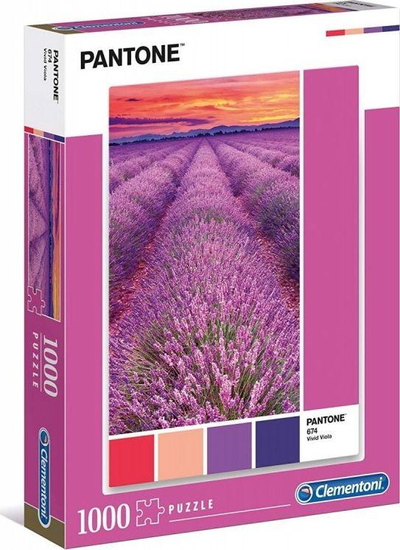 Puzzle Clementoni Pantone - Vivid Viola, 1000 elemente