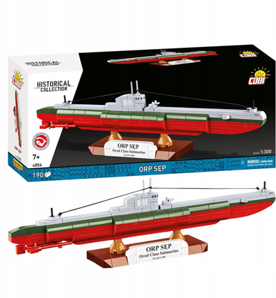 Set ndërtimi Cobi ORP Sęp 4856, 190 tulla, shkalla 1:300, gri