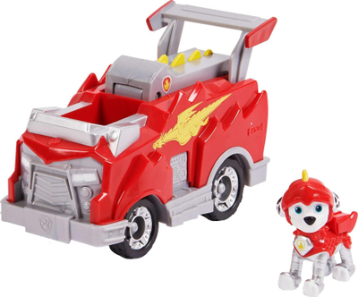 Makina lodër Spin Master Paw Patrol Marshall Rescue Knights, që transformohet, me figurë, e kuqe