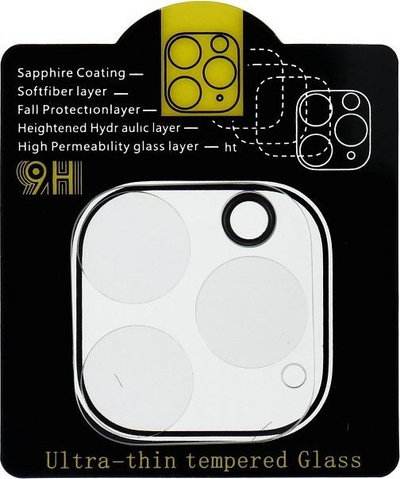 Qelq mbrojtës kamere OEM 5D Full Glue për iPhone 12 Pro, 0.3mm, transparent