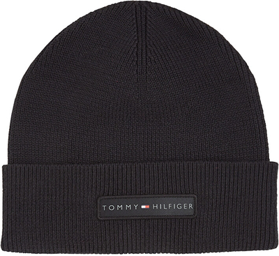 Kapelë për meshkuj Tommy Hilfiger Skyline Beanie, kaltër e errët