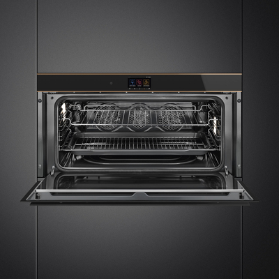 Furrë SMEG Dolce Stil Novo SFPR9604TNR, 90cm, 3300 W, e zezë