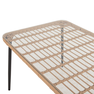 Tavolinë ngrënieje drejtkëndore Allegra 139,5×79,5×73 Hcm (HM5537.11), zezë