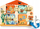 Lodër druri me dyer dhe dryna Scratch, shpi druri me bravë Wooden House With Locks Kitty Celebrates Birthday, edukative, shumëngjyrëshe