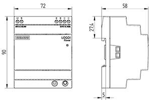 Furnizues i stabilizuar energjie Siemens 6EP3333-6SB00-0AY0, 100-240V AC, 24V DC 4A