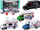 Set lodrash makina Camper Truck Ambulance Ice Cream Truck With Drive, 4 copë, shkalla 1:87, shumëngjyrëshe