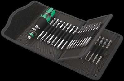 Set kaçavidash Wera Kraftform Kompakt 62, 33 pjesë, me Rapidaptor