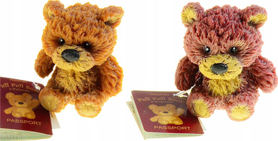 Антистрес играчка Хипо Медо, меко мече со зрнца, 7cm, повеќебојна