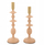 Set mbajtëse qiriri Mauro Ferretti Gemini, 2 copë, dekorativ, rozë pastel