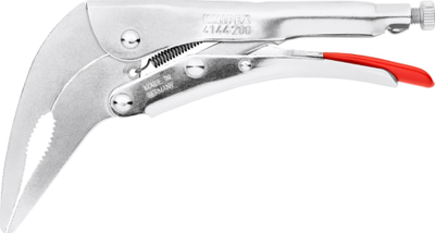 Pinca bllokuese Knipex 41 44, hundë e gjatë, 200 mm, argjendt