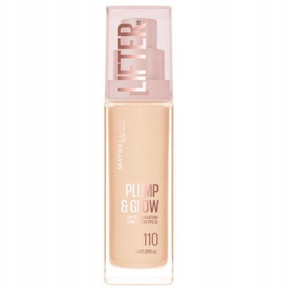 Fondatinë Maybelline New York Lifter Plump &amp; Glow, SPF 15, 30 ml, ngjyra 110