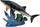 Set lodrash detare LeanToys Sea Animals, 10 figura, elemente lëvizëse, shumëngjyrësh