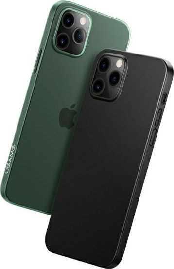 Mbrojtëse telefoni Usams Gentle për iPhone 12 Pro Max 6.7", shumë e hollë, jeshile gjysmë transparente