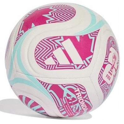 Top futbolli adidas World Cup 26 Trionda Club JD8054, TPU, për bar natyral, e bardhë rozë dhe blu