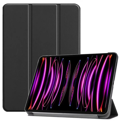 Këllëf tablet iLike Book Case iPad Air 13 2024, Tri Fold, Eco Leather, i zi
