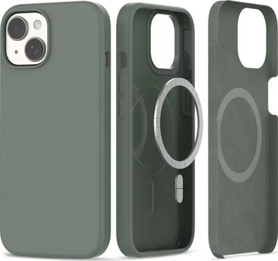 Maskë telefoni Tech-Protect Silicone MagSafe, iPhone 15, silikoni, ulli