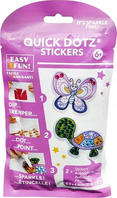 Set kreativ Diamond Dotz Big Dotz Pack 1, 2 ngjitëse dekorative, gurë shumëngjyrësh për zbukurim