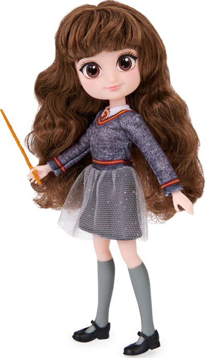 Kukull Spin Master Wizarding World Hermione, 20.5 cm, për kalamaj 5+, me shkop magjik