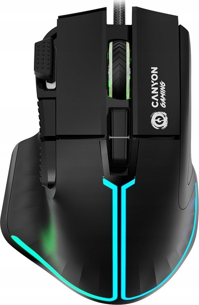Mашина за игри Canyon Fortnax GM-636, 20000 DPI, RGB, црна