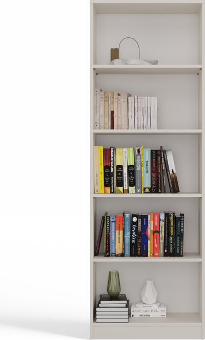 Raft librash BOOKSHELF R60, 60 cm, shumërafësh, ngjyrë cashmere