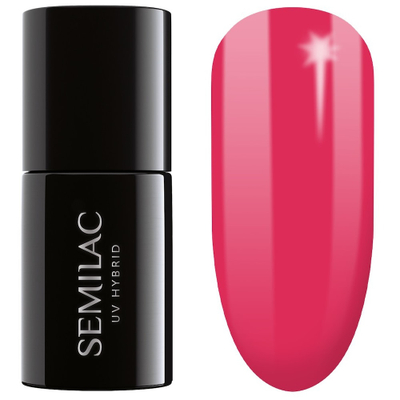 Llak xhel Semilac 510 Rich Doll, UV hibrid, 7ml, i kuq si mjedër