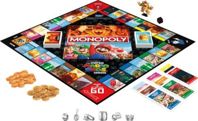 Lojë tavoline Hasbro Monopoly Super Mario Movie F6818100, për kalamaj 8+
