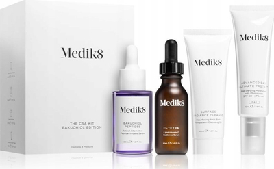 Set për kujdesin e fytyrës Medik8 The Bakuchiol Edition, rutinë kundër plakjes, për lëkurë të pjekur