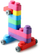 Lodër ndërtimi Gerardo's Toys Bio Soft Blocks, 33 pjesë, me rrota, shumëngjyrëshe