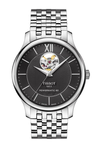 Orë për meshkuj Tissot, e argjendtë