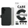 Këllëf telefoni CARE by PanzerGlass Tango, flip dy më një, portofol, për Samsung Galaxy S25+, i zi
