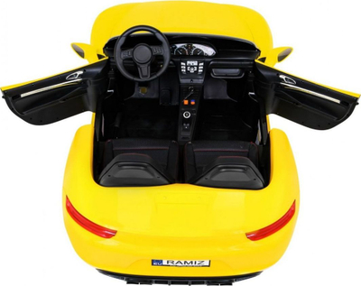 Makina elektrike për fëmijë Ramiz YS-021, 24V, për 2 fëmijë, e verdhë