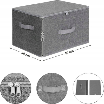 Organizator Oskar RYZB03G, 3 copë, gri