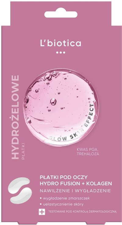 Njollat hidrogel për sy L'biotica PGA Hydro Fusion me kolagjen, 2 copë
