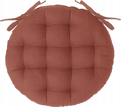 Jastëk rrumbullak për karrike Atmosphera, D 40 cm, pambuk, terrakote