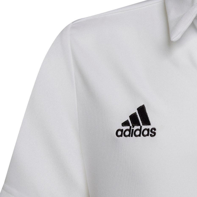 Bluzë polo për kalamaj adidas Entrada 22 Jr HC5059, AeroReady, e bardhë