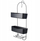 Raft banjoje Bathroom Solutions, metal, 24 x 12 x 59 cm, me dy shporta plastike, i zi