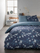 Set çarçafësh Today Cotton Reversible Flowers, 160x200 cm, 100% pambuk, blu me lule