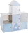 Kabinet organizues për kalamaj Castle, 7 ndarje, 94.5 x 32 x 109 cm, blu gri